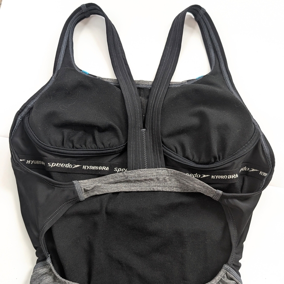 2/15$ Speedo Women's Gray and Blue Swimsuit - Picture 6 of 6